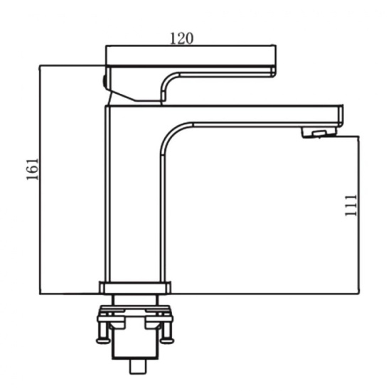 Смеситель для раковины Gappo Futura G1017-6 черный