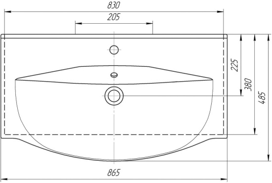 Мебель для ванной Bellezza Сесилия 85 капучино