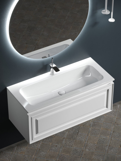 Тумба с раковиной Sancos Very 100 Bianco VR100W