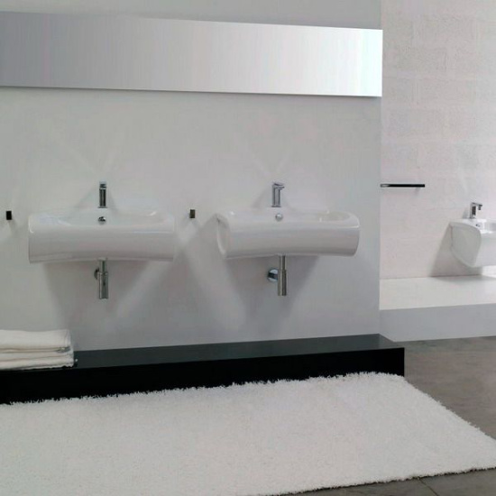 Раковина Hidra Ceramica Hi-line HI19 белая с золотым