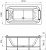 Акриловая ванна Radomir Хельга 185х100 см