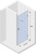 Душевая дверь в нишу Riho Scandic Soft Q101 100 см, R + смеситель в подарок