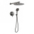 Душевая система Filarete Roun FL1028BG, графит Душевая система Filarete Roun FL1028BG, графит