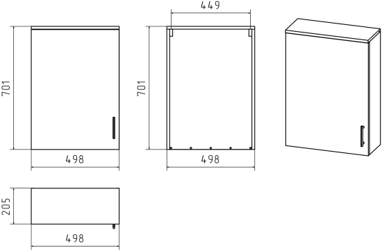 Шкаф Misty Купер 50 L