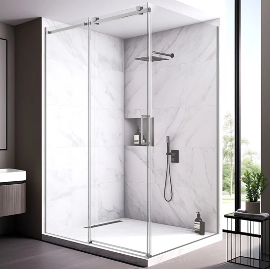 Душевой уголок Veconi Rovigo RV-075 160x90, профиль хром