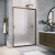 Душевая дверь в нишу Vegas Glass ZP TUR NOVO 165 05 10, профиль бронза, стекло сатин