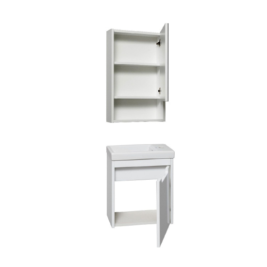 Комплект мебели для ванной Runo Микра 40