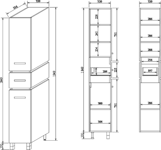 Пенал Sanflor Техас венге, северное дерево светлое, L