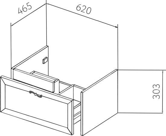 Мебель для ванной Бриклаер Адель 65