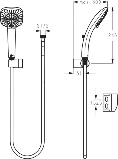Душевой комплект Ideal Standard Ceraplan C1003AA