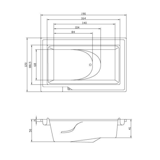 Акриловая ванна Aquatika Гидра 3D