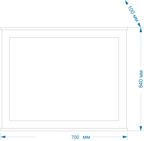 Зеркало Misty Марта 70 бирюзовое