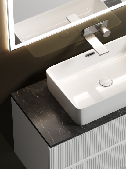 Тумба с раковиной Sancos Snob T 100 Bianco SNT100W, подвесная