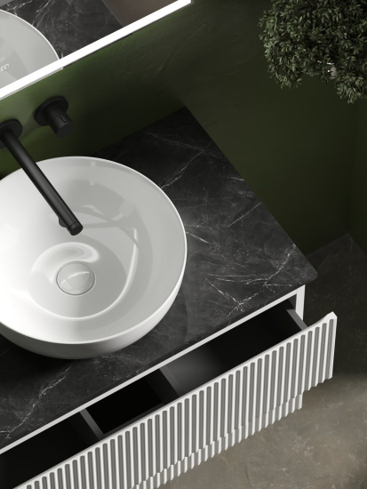Тумба с раковиной Sancos Snob R 80 Bianco SNR80W, подвесная
