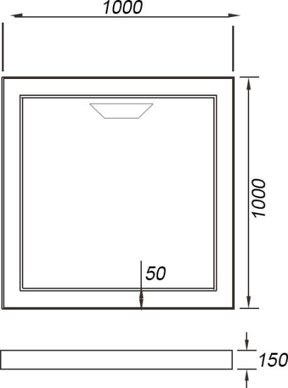 Поддон для душа Weltwasser WFS 100/15