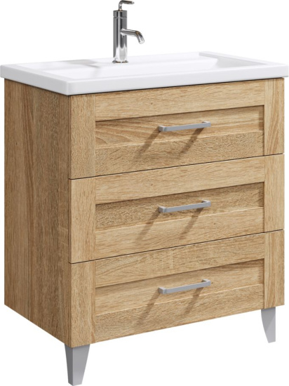 Тумба с раковиной Aqwella Foster 70 напольная