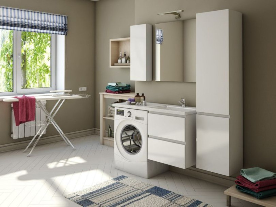 Тумба с раковиной Эстет Dallas Luxe 115 подвесная, 2 ящика