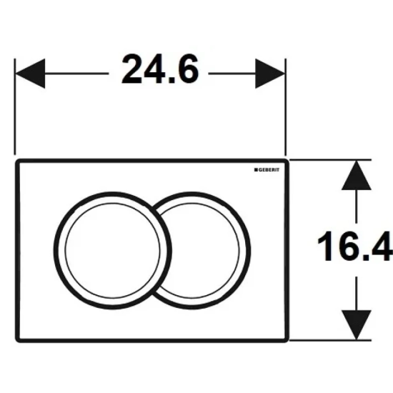 Инсталляция Geberit Duofix Delta 458.149.21.1 с кнопкой + унитаз подвесной Vincea Q-Line VT1-12T