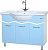 Тумба под раковину Bellezza Мари 105 белая/голубая