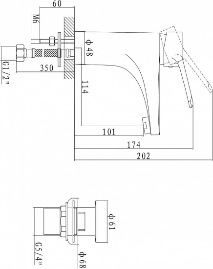 Смеситель для раковины Boch mann CK-Z18B1