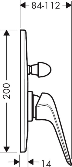 Смеситель для ванны Hansgrohe Novus 71047000