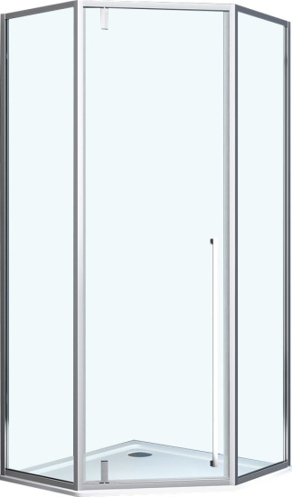 Душевой уголок Vincea Penta VSP-3P900CL 90x90, профиль хром, стекло прозрачное