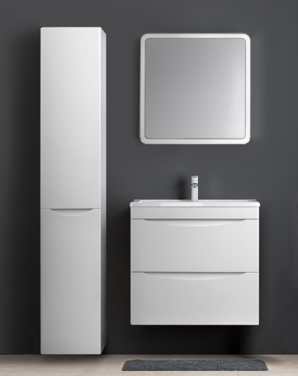 Пенал Style Line Бергамо L Люкс антискрейтч белый с корзиной, Plus