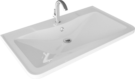 Мебель для ванной Style Line Атлантика 100 Люкс Plus, напольная, белая