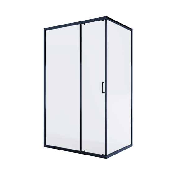 Душевой уголок Alex Baitler AB14120B4 120х90 см, профиль черный, стекло прозрачное