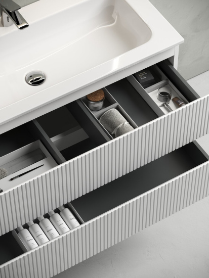 Тумба с раковиной Sancos Snob T 100 Bianco SNT100W, подвесная