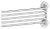 Полотенцедержатель Ellux Elegance ELE 019 37 см