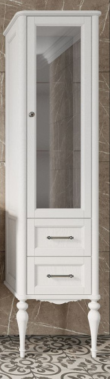 Мебель для ванной ValenHouse Эстетика 80 белая, подвесная, ручки хром