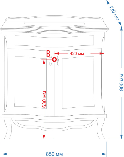 Мебель для ванной Misty Дайна 85 белая, с подсветкой