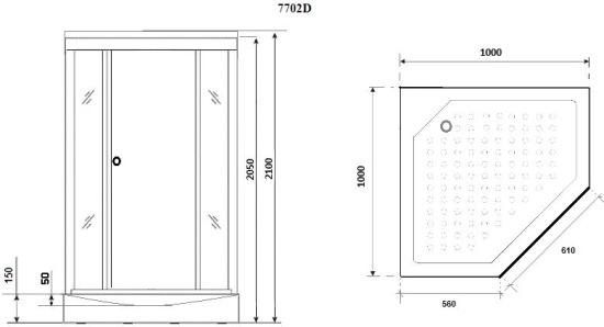 Душевая кабина Niagara Lux NG-7702DG
