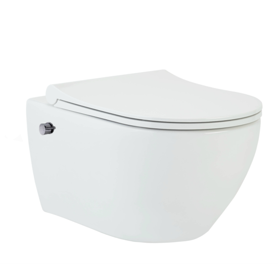 Инсталляция Geberit Duofix UP320 111.300.00.5 с кнопкой + унитаз подвесной beWash Bogen 88343601