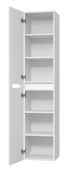 Шкаф-пенал Misty Роял 35 белый подвесной, универсальный