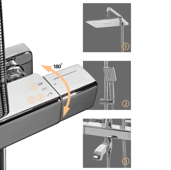 Душевая система Grocenberg GB7005CR термостат