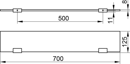 Полка Keuco Edition 400 11510 70 см