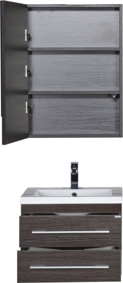 Зеркало-шкаф Aquanet Нота 58 камерино венге