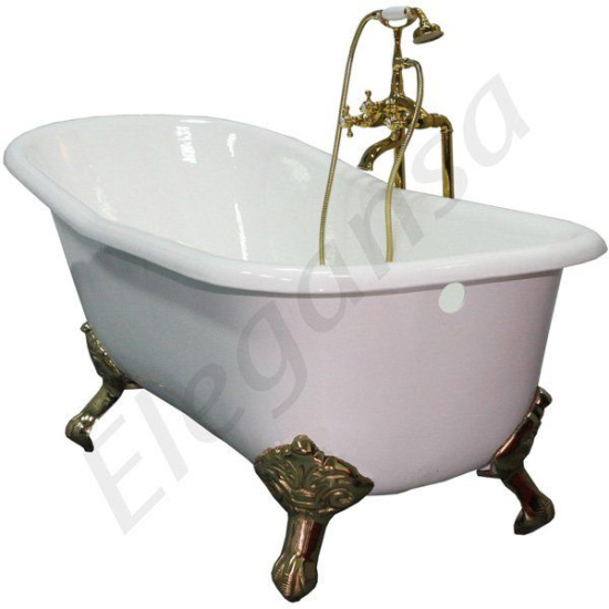 Чугунная ванна Elegansa Schale Gold 170 см