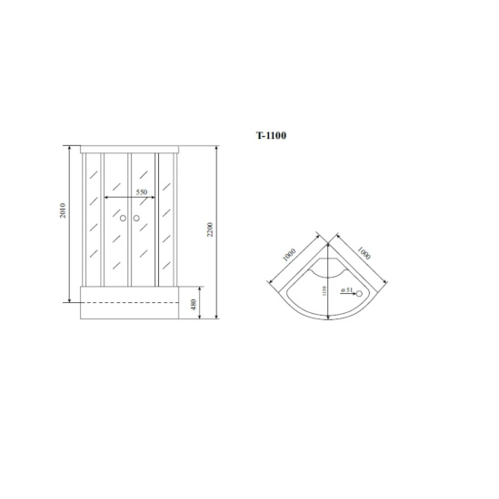 Душевая кабина Timo Standart T-6600SF