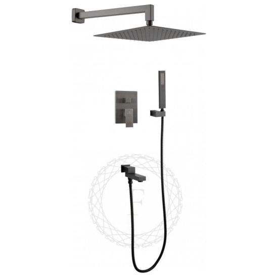 Душевая система Filarete Fing FL1040BG, графит