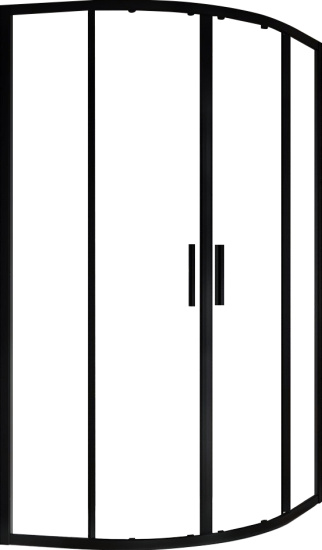 Душевой уголок Ravak BLSCP4-80 профиль черный