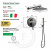 Душевая система Filarete Roun FL1023BG, графит Душевая система Filarete Roun FL1023BG, графит