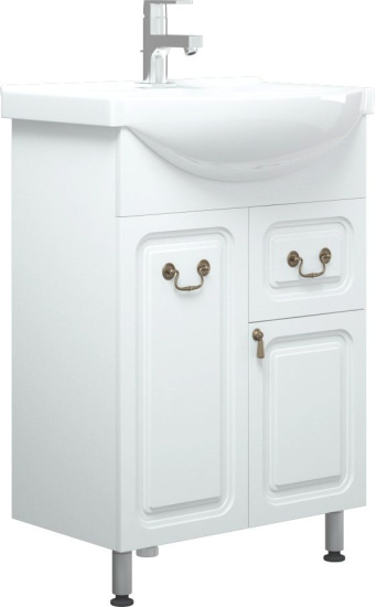 Мебель для ванной Corozo Элегия ретро 60, напольная, бронза