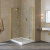 Душевой уголок Vegas Glass AFA-F LUX 120*110 09 01 L профиль золото глянцевое, стекло прозрачное
