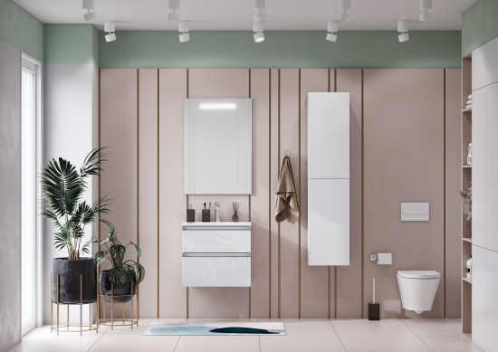 Мебель для ванной Roca The Gap 60 2 ящика, белый глянец