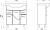 Тумба с раковиной ASB-Mebel Альфа 75 Тумба с раковиной ASB-Mebel Альфа 75
