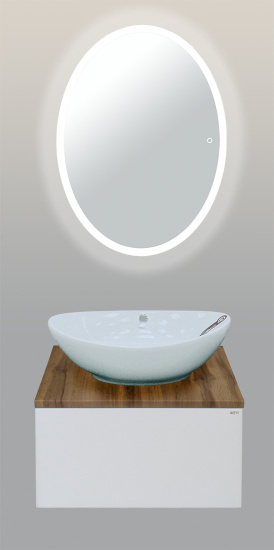 Зеркало Misty Неон 4 LED 60х80, сенсор на зеркале