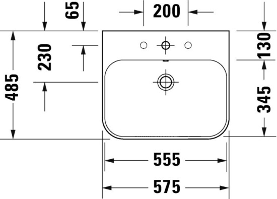 Тумба с раковиной Duravit Happy D.2 Plus 60 белая